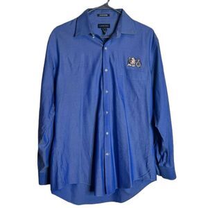 Lands’ End Blue Dress Shirt size 16